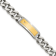 White Cubic Zirconia Stainless Steel Yellow IP-plated Men's Pendant With
Chain And Bracelet