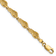 14k Yellow Gold Textured Flip Flop Link Bracelet