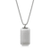 Invicta Men's Antiqued Dog Tag Pendant With Chain In Stainless Steel
