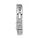 Rhodium Over 14k White Gold Diamond Heart Chain Slide