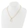 Gold Tone Sterling Silver 3-5.5mm Freshwater Cultured Pearl LETTER G
18-inch Necklace