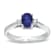 0.55ct tw Sapphire and Diamond Ring in 14k White Gold