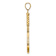 14k Yellow Gold 3D Polished and Textured Tennis Racquet Charm