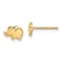 14K Yellow Gold Elephant Post Earrings