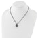 Sterling Silver Antiqued with 14K Accent Green Quartz Necklace