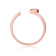 Amethyst 14K Rose Gold Over Sterling Silver Marquise Solitaire Open
Design Ring, 0.25ct