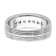 Rhodium Over 14K White Gold Lab Grown Diamond SI1/SI2, G H I, Polish and
Satin Men's Ring