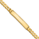 14k Yellow Gold Diamond-Cut Curb Link ID Bracelet
