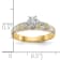 14K Yellow Gold AA Quality Engagement Ring 0.05ctw