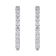 White Diamond H-I I1 Platinum Hoop Earrings 2.00ctw