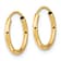 14K Yellow Gold Endless Hoop Earrings