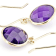 Purple Amethyst 14k Yellow Gold Dangle Earrings 8.00ctw