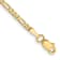 14K Yellow Gold 2.25mm Flat Figaro Chain Bracelet