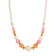 Multi-Color Beaded Necklace 15 inch Adj.