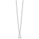 Rhodium Over Sterling Silver Cutout Letter R Initial Necklace