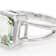 Green Prasiolite Octagon Ring In Sterling Silver