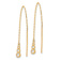 14k Yellow Gold Polished Cubic Zirconia Threader Earrings