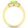 14K Yellow Gold Green Peridot and White Diamond Oval Halo Ring 2.12ctw