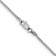 14k White Gold 1.1mm Box Chain 14"