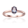 Oval Lab Created Alexandrite 14K Rose Gold Over Sterling Silver
Solitaire Ring, 1.00ct