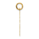 14k Yellow Gold 25th Anniversary Disc Charm