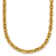 14K Yellow Gold Polished Fancy Round Link Necklace