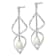 Rhodium Over Sterling Silver 7-8mm White Rice Freshwater Cultured Pearl
Dangle Earring