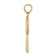 14k Yellow Gold Textured Enameled Greatest Mom Pink Ribbon Charm