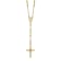 14K Yellow Gold Diamond-cut 3mm Beaded Semi-solid Rosary