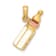 14k Yellow Gold with Enamel 3D Baby Bottle Charm