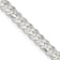 Sterling Silver 4.5mm Concave Beveled Curb Chain Bracelet