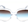 Kate Spade WENONA Translucent White and Blue Square Frame / Brown Teal
Lenses Sunglasses