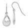 Rhodium Over 14k White Gold Teardrop Dangle Earrings