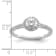 Rhodium Over 14K White Gold Eternal Promise Lab Grown Diamond Halo
Complete Ring 0.76ctw