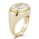 Rachel Zoe CZ Bold Dome Ring in 14K Gold Over Sterling Silver