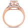 Morganite and Diamond 14K Rose Gold Ring 1.75ctw