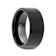 SAN ANTONIO Flat Black Tungsten Carbide Band with Brushed Finish 10mm