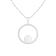 8-9mm White Cultured Freshwater Pearl Sterling Silver Pendant W/Chain