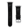 Gametime NHL Dallas Stars Black Leather Apple Watch Band (42/44mm S/M).
Watch not included.