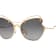 Miu Miu Gold Frame / Light Gray Lenses Sunglasses