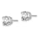 Rhodium Over 14K Gold Certified Lab Grown Diamond 1 1/2ct. VS/SI GH+,
4-Prong Earrings