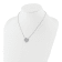 Rhodium Over 14K White Gold Lab Grown Diamond SI1/SI2, G H I, Circle 18
Inch Necklace 0.99ctw