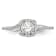 Rhodium Over 14K White Gold Lab Grown Diamond Complete Cushion Halo
Engagement Ring 0.70ctw
