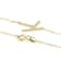 Sideways Initial K Necklace In Solid 14K Yellow Gold 18 Inch