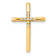 10k Yellow Gold Diamond Cross Chain Slide Pendant