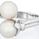Akoya Pearl Bypass Ring In Sterling Silver