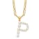 Gold Tone Sterling Silver 3-5.5mm Freshwater Cultured Pearl LETTER P
18-inch Necklace