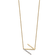 14k Yellow Gold and Rhodium Over 14k Yellow Gold Sideways Diamond
Initial N Pendant 18 Inch Necklace