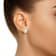 7x5mm Oval Created Opal And Created White Sapphire 10k White Gold Halo
Stud Earrings