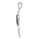 Rhodium Over 14k White Gold Champagne Diamond Heart Cross Pendant